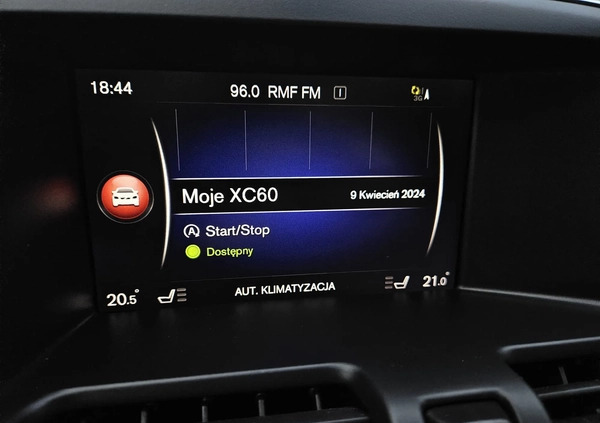 Volvo XC 60 cena 89900 przebieg: 93900, rok produkcji 2017 z Krzeszowice małe 121